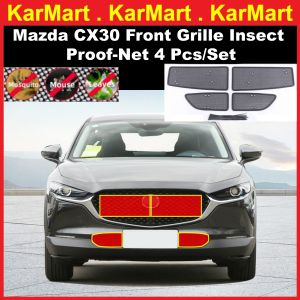 Mazda CX-30 CX30 Body Kit Steel Front Grill Grid Insect Proof Net 4 Pcs/Set Car Exterior Accessories CX30