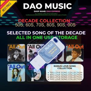 DECADE MUSIC COLLECTION| USB FLASHDRIVE with Songs Music | MP3 320 KBPS HIGH QUALITY MUSIC| ROADTRIP MUSIC | OTG ADAPTER