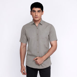 Casella Simple Perfect Kemeja Pria Lengan Pendek Polos | Solid Basic Gallant Shirt