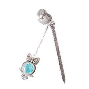 Glowing Bookmarks Vintage Metal Bookmarks with Pendant Book Page Marker Appreciation Present for Teacher Book Lover