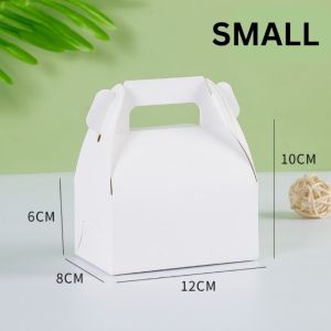 10pcs Pastry Kraft Paper Case Cake Cookie Food Pack Cake Picnic Box