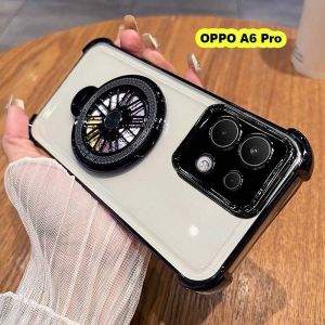 เคส OPPO A6 Pro 5G A6Pro OPPOA6Pro เคส2025 6 Pro พร้อมดีไซน์ใหม่หรูใสกันกระแทกแบบตัวยึดแท่นแม่เหล็ก