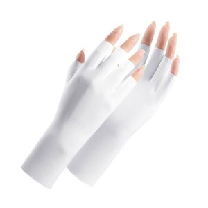 NEMOPH Bảo vệ da ngón tay Găng tay chống nắng Đèn Led Tia chống tia UV Găng tay nghệ thuật làm móng Làm Móng Tay Bảo vệ UV móng tay Găng tay vẽ móng Phụ nữ