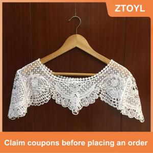 【ZTOYL】 Women Knit Hollow Out Shawl Wrap Wedding Bridal Evening Dress Lace Shawl Wedding Sunflower Lace Scarf Shrug Cape Poncho
