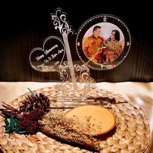 KADO ULANG TAHUN CEWEK KADO ANNIVERSARY JAM MEJA CUSTOM FOTO UNIK