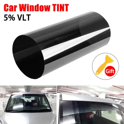 FUVOYA【Ready Stock】20cm*150cm Solar Film for Car WindscreenTinted In Black Clear Solar Film Anti-UV Sun Shade Car motorcycle accessories[Free Ship&Ready Stock]