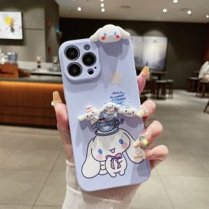 iPhone 16 15 14 13 12 11 Pro Max 6 6S 7 8 Plus X XS Max XR Melody Cinnamoroll Painted Soft Phone Case