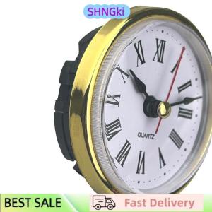 SHNGki Classic Clock Craft Quartz Movement Dia.65mm Round Clocks Insert Roman Number Little Clock Arabic Numbers Wall Decor