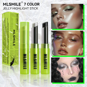 Shimmering Jelly Highlighter Stick/Ultra-Reflective Eye Shadow Stick/7 Colors Glow Makeup/3D Highlighting For Halloween/Professional Makeup