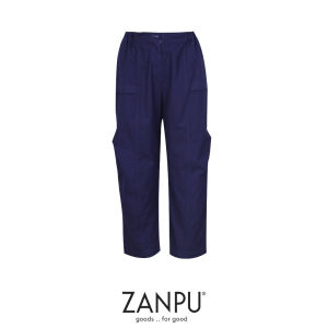 ZANPU AW24 Tapered Pants กางเกงผ้าทวิล ทรงขาสอบกระเป๋าข้าง มีจีบเข่าสไตล์ Cargo PN-9241009