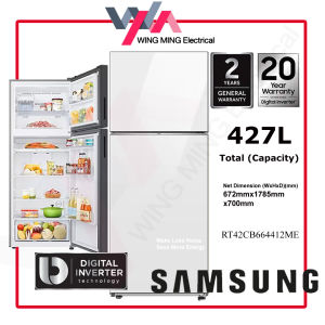 Samsung 427L Bespoke Refrigerator Wifi Top Freezer 2 Door/Peti Ais 2 Pintu Inverter (RT42CB664412) Peti Sejuk/Fridge/冰箱 RT42CB664412/ME (5 Colour)