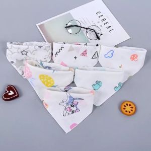 Yếm trẻ em Yếm xô tam giác mềm mại có cúc bấm cho trẻ sơ sinh và trẻ nhỏ bé trai bé gái (10 chiếc)