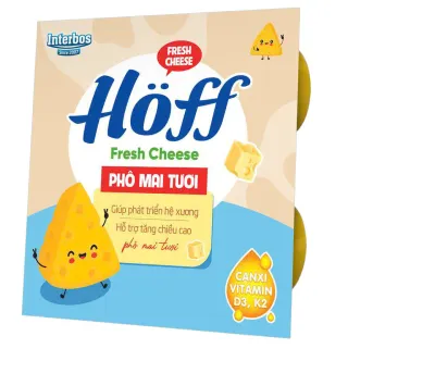 Váng sữa trẻ em Hoff vị VaniHạt dẻÓc chóSữa non (Vỉ 4 hộp/220g)