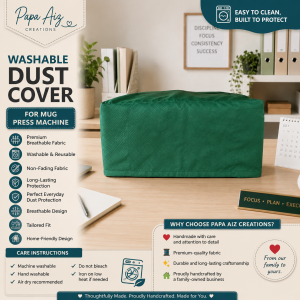 REUSABLE AND WASHABLE DUST COVER FOR MUG PRESS MACHINE