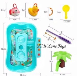 KZT Mainan Anak Set Kolam Pancingan Ikan Bebek Fishing Duck Lucu