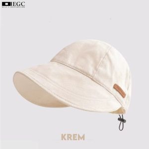 ( Hand Made )Topi Wanita Korea Style Topi visor panjang Anti UV Topi Olahraga Topi Pantai/Golf Wanita - M-133