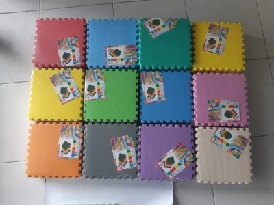 Matras Puzzle Polos Karpet Mini Matras - Alas Lantai Puzzle 25x25x05cm