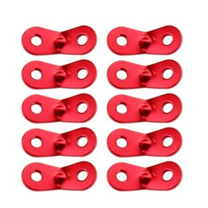 BLACKON 10pcs Thắt chặt Lỗ kép Hợp kim nhôm Nút chặn xương cá Đinh khóa dây gió Dây chống trượt Mái hiên Chốt khóa điều chỉnh Khóa có thể điều chỉnh Khóa dây lều Dây căng lều Nút chặn đậu phộng dây gió Khóa dây