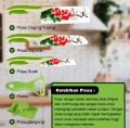 Pisau Dapur Premium 5 Pcs Set Bahan Batu Maifan Super Tajam Anti Karat Perlengkapan Rumah Tangga Import J13. 