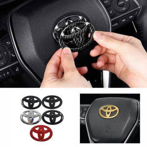 1 x ABS TOYOTA Steering Wheel Logo Emblem Sticker For TOYOTA VIOS CAROLA WISH ALTIS CAMRY YARIS RAV4