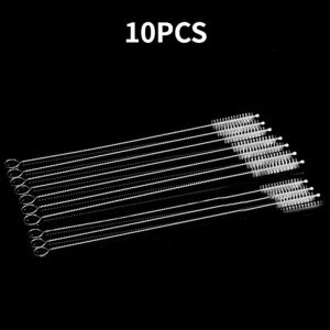 1/10 chiếc máy làm sạch bàn chải cọ bình sữa không gỉ uốn tóc mềm Ống ThủY Tinh hút cọ vệ sinh bé trẻ em tay cầm dài bàn chải cọ chai tái sử dụng