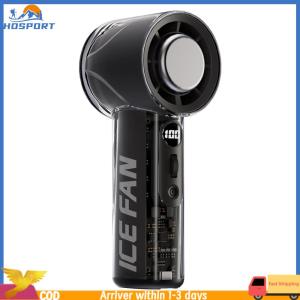 【Hospor】Rechargeable Handheld Fan with 3000mAh Power LED Indicator 100 Speed Levels Small Portable Fan for Travel and Home