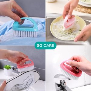 Candy Color Soft Brush Scrubber Carpet Bedspread Clothes Crevice Washing Laundry Scrubbing Brush Household Cleaning Tool