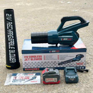 Máy Thổi Lá Pin - Thổi Bụi Pin Boshun BS-RB680 Kèm Pin 15 Cell  Chân Pin Phổ Thông Bảo Hành 6 Tháng