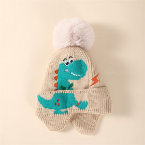 Topi Pelindung inga Pokok Kecil Jacquard Merentas Sempadan Topi Pelindung inga Musim Sejuk untuk Kanak-kanak Topi Kalis Angin Berkait untuk Kanak-kanak