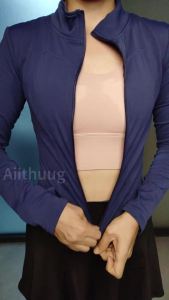 Aiithuug Winter Warm Fleece Slim Fit Jackets Runnning Jackets Long Sleeve Yoga Slim Fit Jacket Warm Fitness Jogging Jacket2026
