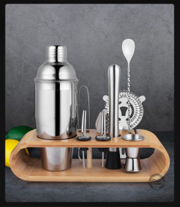 Specool® 304 Stainless Steel Cocktail Shaker Set 3-20pcs set Bartender Strainer Spoon Ice Tong Jigger Cockscrew Muddler