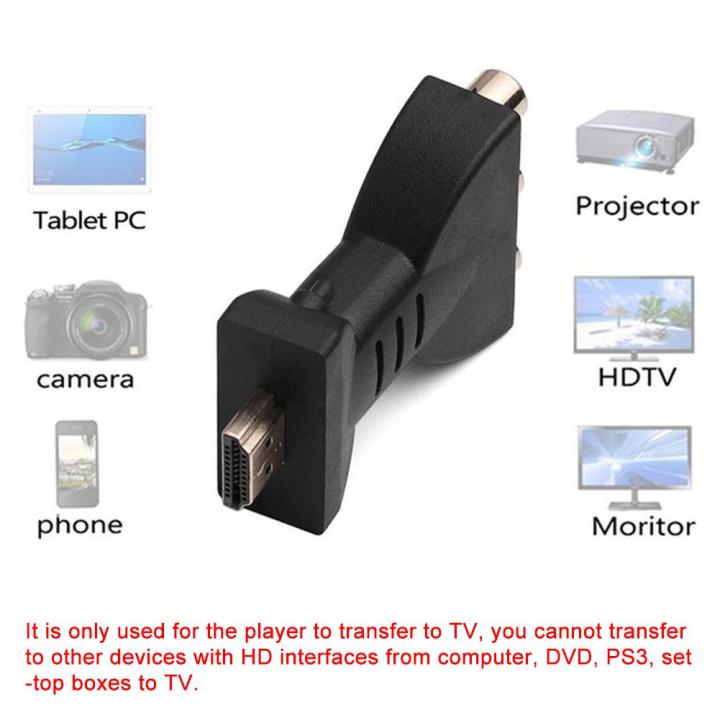 Audio Adapter Convert Hdmi To Rca Av Output Lazada