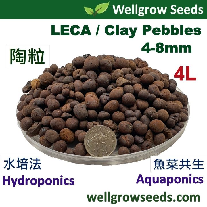 LECA Medium (4-8mm) (Clay Pebbles/Clay Balls/Hydroton/For Hydroponics ...