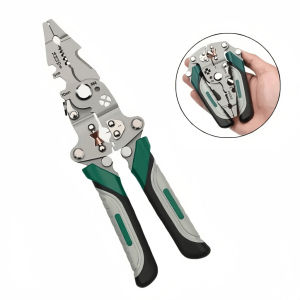 1Pcs Fold Multi-Function Electricians Grade Wire StripperDurable High Carbon Steel Precision Tool