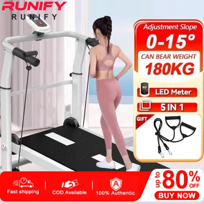 3.5HP treadmill exercise machine Large blue screen can automatically adjust the slope 53CM long runway4-fold shock absorption system with stereo speakers foldable luxury threadmill Two high-configuration commercial treadmills