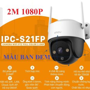 Camera WIFI ngoài trời IMOU S21FP S41FP có màu ban đêm xoay 360 độ - Đà Nẵng Camera