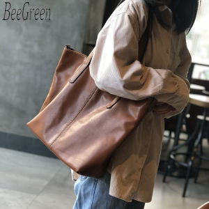 BeeGreen Women Genuine Leather Tote Bag Elegant Underarm Bag High Quality Commuter Bag Large Capacity Shoulder Bag Capable for A4 Paper