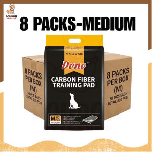 DONO Carbon Fiber Dog & Cat KAWAII Training Pad 8 Packs/Box Odor Control Leak-Lock Pee Pad