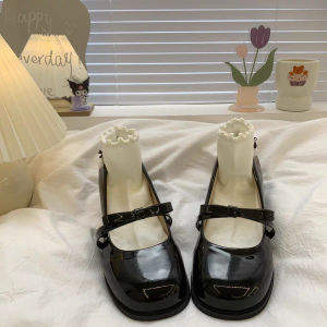 [Free Shipping] Beautiful Elegant And Alluring Black Single Shoes For Women Featuring A New Design With A Sweet And Cool Bow Detail And A Pure High Heel