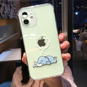 Ốp lưng điện thoại iphone trong suốt hình voi dành cho ip 6/6plus/6s/7/7plus/8/8plus/x/xs/xr/xsmax/11/12/13/14/mini/pro/max/plus/promax - Shopbo247