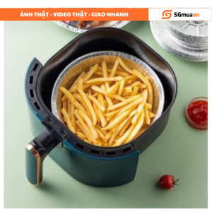 Khuôn giấy bạc nướng lót nồi chiên không dầu và các loại lò nướng có thể dùng trực tiếp trên bếp gas