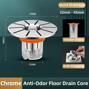Bathroom Floor Drain Core Removable One-way Drain Valve Universal Sewer Anti-odor Filter Plug