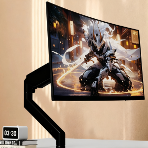 [สินค้าใหม่ราคาพิเศษ]ขาตั้งจอคอมพิวเตอร์แบบแขนหุ่นยนต์ สำหรับตั้งโต๊ะ หมุนได้ ไม่ต้องเจาะรู ต่อขยายได้ เหมาะสำหรับใช้งานกับจอคู่**ราคาพิเศษสำหรับผู้ซื้อก่อน** วางจำหน่ายแล้ว