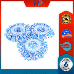 Bông lau nhà 360 độ thay thế phù hợp mọi cây lau nhà tự vắtbông lau sợi vải cotton thấm hút không đổ lông