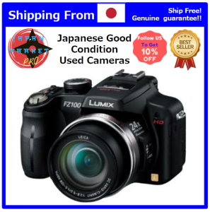 [Japan Used Camera] Panasonic Digital Camera Lumix Black DMC-FZ100-K 14.1 million pixels 24x optical zoom Wide angle 25mm Free angle 3.0-inch LCD Full HD movie High-speed continuous shooting