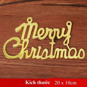 Khung chữ Merry Christmas trang trí Giáng sinh Noel