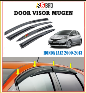 HONDA JAZZ 2009-2013 Mugen Door Visor Air Press Window Style Acrylic Wind Deflector (4PCS/SET)