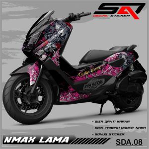 Decal Sticker Custoom Full Body NMAX Lama 2016-2019 Decal Variasi Motor NMAX Lama SDA.08