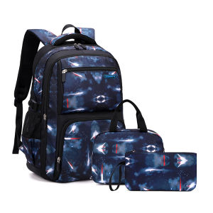 Personalized Fashion Starry Sky Elementary School Bag Boys 4-6 Grade Three-piece Backpack
