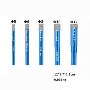 5pcs Hole Saw Kaca Mata Bor Keramik Tahan Lama Mata Bor Holesaw Kaca Mata Bor Lapis Berlian